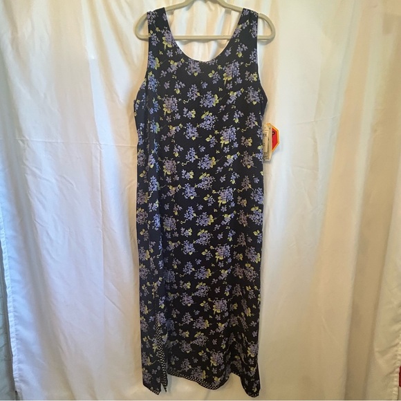 NWT Impressions Reversible Floral & Polka Dot Dress Size L Y2K Grunge - Picture 2 of 9